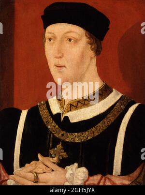 Ein Porträt von König Heinrich VI., der von 1422 bis 1461 König von England war Stockfoto
