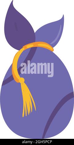 Flieder chuseok Geschenk präsent Ikone Stock Vektor