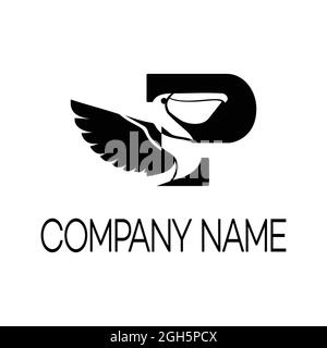 Logo-Design, das mit dem Firmennamen nach Ihren Bedürfnissen angepasst werden kann Stock Vektor