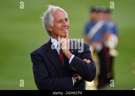 Giovanni Malago’ während der 4 Runde der 78. Italienischen Golf Open von DS Automobiles im Marco Simone Golf Club am 05. September 2021 in Rom Italien Stockfoto