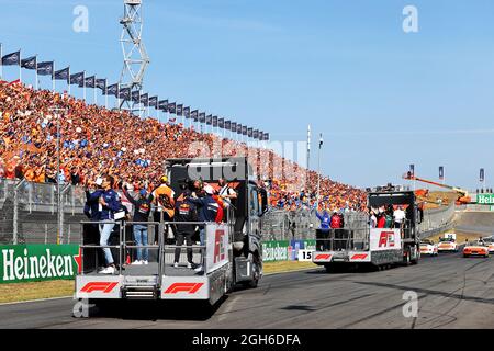 Zandvoort, Niederlande. September 2021. Fahrerparade. Großer Preis der Niederlande, Sonntag, 5. September 2021. Zandvoort, Niederlande. Quelle: James Moy/Alamy Live News Stockfoto