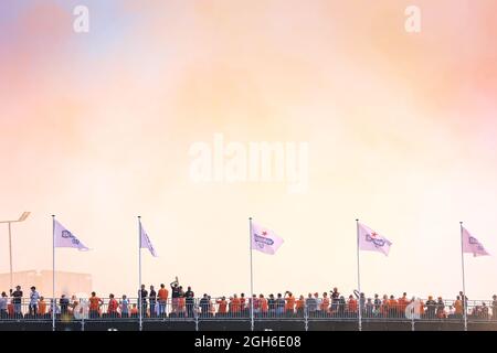 Zuschauer, Fans beim Formel 1 Heineken Dutch Grand Prix 2021, 13. Lauf der FIA Formel 1 Weltmeisterschaft 2021 vom 3. Bis 5. September 2021 auf dem Circuit Zandvoort, in Zandvoort, Niederlande - Foto Antonin Vincent / DPPI Stockfoto