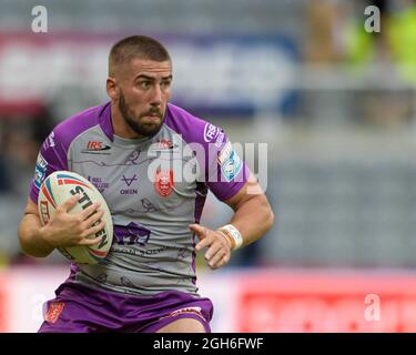 Newcastle, Großbritannien. September 2021. Greg Minikin (3) von Hull KR mit dem Ball in Newcastle, Vereinigtes Königreich am 9/5/2021. (Foto von Simon Whitehead/News Images/Sipa USA) Quelle: SIPA USA/Alamy Live News Stockfoto