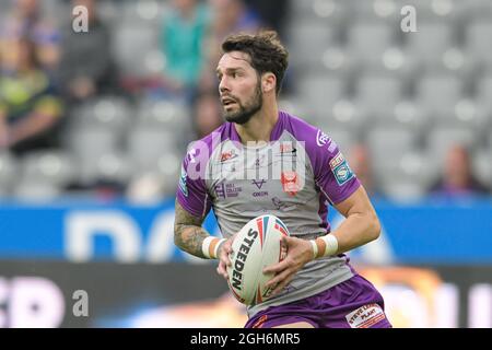 Newcastle, Großbritannien. September 2021. Will Dagger (19) von Hull KR läuft mit dem Ball in Newcastle, Großbritannien am 9/5/2021. (Foto von Simon Whitehead/News Images/Sipa USA) Quelle: SIPA USA/Alamy Live News Stockfoto