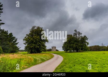 Hiorne Tower in Arundel Park, West Sussex, Großbritannien Stockfoto
