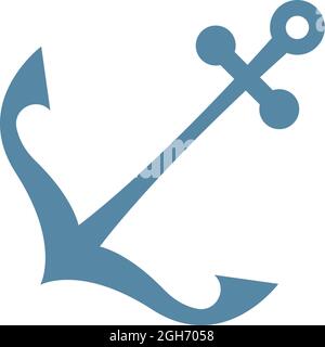 Anker Symbol Logo Design Vorlage Vektor Illustration Stock Vektor