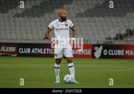 Curitiba, Brasilien. September 2021. Welison während des Athletico x Sport-Spiels für das Campeonato Brasileiro Série A, das in der Estádio Arena da Baixada in Curitiba, PR, stattfand. Kredit: Carlos Pereyra/FotoArena/Alamy Live Nachrichten Stockfoto