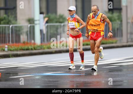 Tokio, Japan. September 2021. Maria del Carmen Paredes Rodriguez (ESP) Marathon: Frauen-Marathon T12 während der Paralympischen Spiele 2020 in Tokio, Japan. Quelle: AFLO SPORT/Alamy Live News Stockfoto