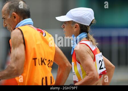 Tokio, Japan. September 2021. Maria del Carmen Paredes Rodriguez (ESP) Marathon: Frauen-Marathon T12 während der Paralympischen Spiele 2020 in Tokio, Japan. Quelle: AFLO SPORT/Alamy Live News Stockfoto