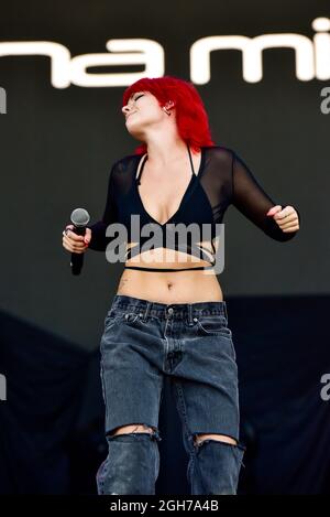 Napa, Kalifornien, 5. September 2021, Donna Missal Auftritt beim BottleRock Festival 2021. Kredit: Ken Howard/Alamy Live Nachrichten Stockfoto