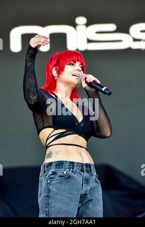 Napa, Kalifornien, 5. September 2021, Donna Missal Auftritt beim BottleRock Festival 2021. Kredit: Ken Howard/Alamy Live Nachrichten Stockfoto