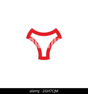 Abstrakter Stierkopf einfacher geometrischer Symbol-Logo-Vektor Stock Vektor