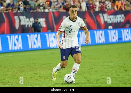 Nashville, Tennessee, USA, 5. September 2021, Kanada tritt bei der WM-Qualifikation 2022 im Nissan-Stadion gegen die USA an. (Foto: Marty Jean-Louis) Quelle: Marty Jean-Louis/Alamy Live News Stockfoto