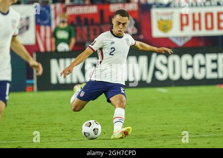 Nashville, Tennessee, USA, 5. September 2021, Kanada tritt bei der WM-Qualifikation 2022 im Nissan-Stadion gegen die USA an. (Foto: Marty Jean-Louis) Quelle: Marty Jean-Louis/Alamy Live News Stockfoto