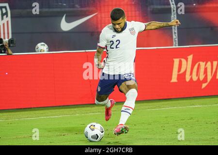 Nashville, Tennessee, USA, 5. September 2021, Kanada tritt bei der WM-Qualifikation 2022 im Nissan-Stadion gegen die USA an. (Foto: Marty Jean-Louis) Quelle: Marty Jean-Louis/Alamy Live News Stockfoto