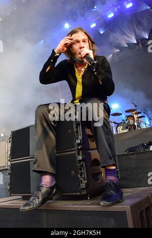 Napa, Kalifornien, 5. September 2021, Cage the Elephant Auftritt beim BottleRock Festival 2021. Kredit: Ken Howard/Alamy Live Nachrichten Stockfoto