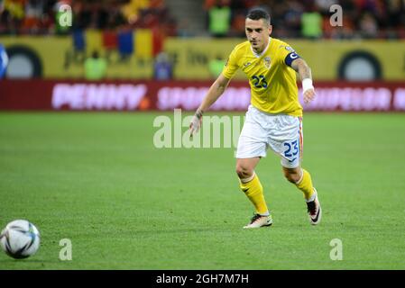 Nicolae Stanciu während Rumänien Liechtenstein, WM Qualifikationsspiel 05.09.2021, Bukarest Stockfoto