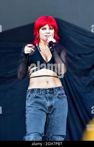 Napa, Kalifornien, 5. September 2021, Donna Missal Auftritt beim BottleRock Festival 2021. Kredit: Ken Howard/Alamy Live Nachrichten Stockfoto