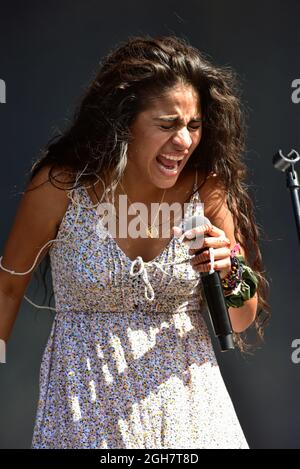 Napa, Kalifornien, 5. September 2021, Jessie Reyez Auftritt beim BottleRock Festival 2021. Kredit: Ken Howard/Alamy Live Nachrichten Stockfoto