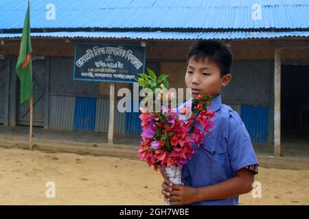 Schüler in einer Schule in Bandarban - Bangladesch. Stockfoto