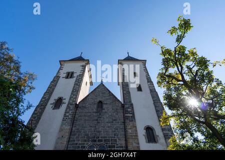 St. Mary's Church 12th Jahrhundert romanische Kirche in Bergen, Norwegen, Europa Stockfoto