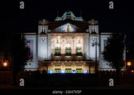 National Stage Nationaltheater Bergen (Den Nasjonale Scene) in Bergen, Norwegen, Europa Stockfoto