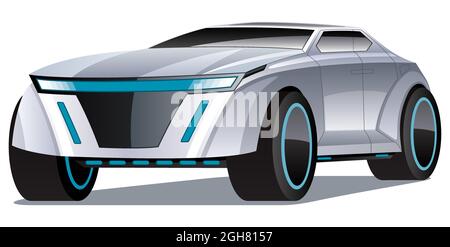 Elektroauto-SUV-Konzept Stock Vektor