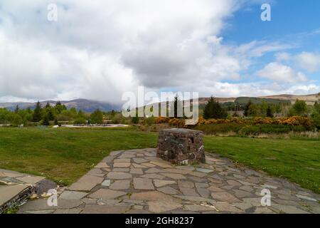 Commando Memorial an der Spean Bridge, Schottische Highlands Stockfoto