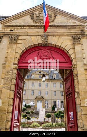 Museum des Wandteppichs von Bayeux, Haupttor, eBayeux, Calvados, Region Normandie, Nordwest-Frankreich Stockfoto