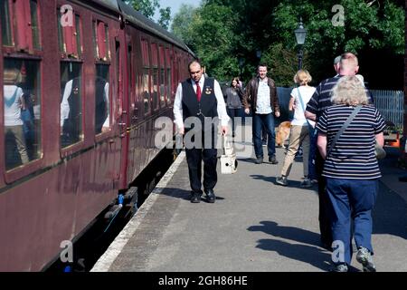 Shenton Station auf der Battlefield Line, Leicestershire, Großbritannien Stockfoto