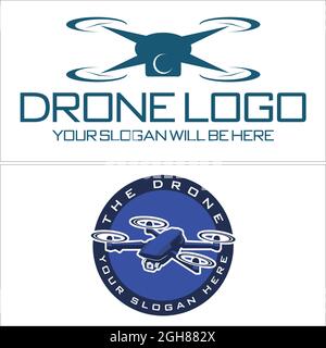 Fotografie Business Technologie Drone Icon Logo Design Stock Vektor