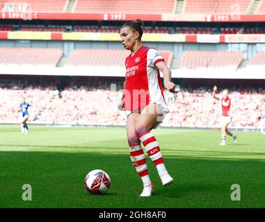 LONDON, ENGLAND - 05. SEPTEMBER: Steph Catley von Arsenal während der Barclays FA Women's Super League zwischen Arsenal Women und Chelsea Women in Emirates Stockfoto