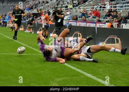 Dacia Magic Weekend Super League Rugby, 2021. September, Leigh Centurions gegen Hull Kingston im St. James Park Stadium, Newcastle. VEREINIGTES KÖNIGREICH Stockfoto