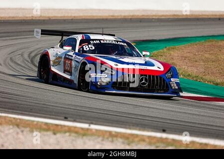 Fahrer: Charles Putman, Charles Espenlaub, Joe Foster und Shane Lewis von CP Racing mit Mercedes-AMG GT3 beim HANKOOK 24H BARCELONA 2021 Race auf dem Circuit de Catalunya. Stockfoto