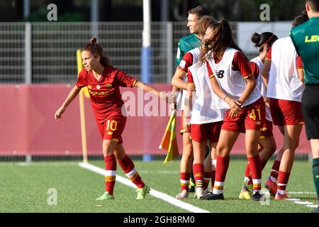 Trigoria, Italien. September 2021. Giugliano während der Serie Ein Spiel zwischen AS ROMA und ASD NAPOLI FEMMINILE im stadio Agostino Di Bartolomei Trigoria am 4. September 2021 in Trigoria, Italien. (Foto von Domenico Cippitelli/Pacific Press) Quelle: Pacific Press Media Production Corp./Alamy Live News Stockfoto