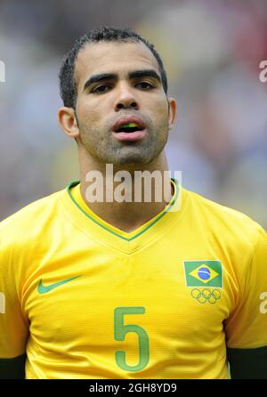 Brasiliens Sandro.Brasilien gegen Weißrussland während des olympischen 2012 Gruppe-C-Spiels in Old Trafford, Manchester, Großbritannien, am 29. Juli 2012. Stockfoto