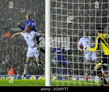 Fernando Torres von Chelsea während des Capital One Cup, Quarter Final Matches zwischen Leeds United und Chelsea im Elland Road Stadium, Leeds. Bild Simon Bellis. Stockfoto