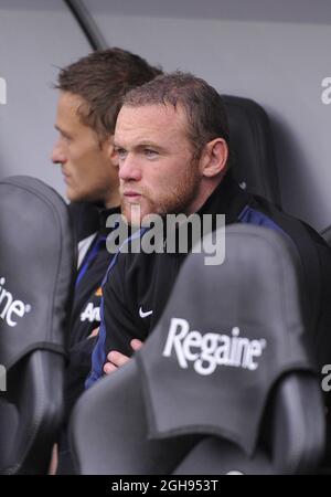 Wayne Rooney von Manchester United während des Barclays Premier League-Spiels zwischen Swansea City und Manchester United im Liberty Stadium, Swansea, Wales am 17. August 2013. Simon Bellis Stockfoto