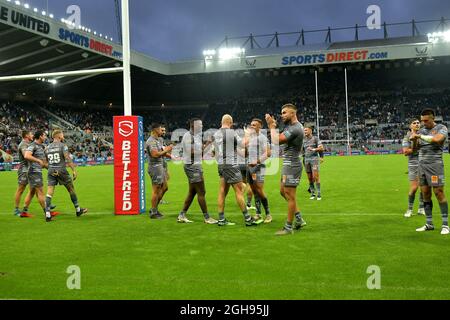 Dacia Magic Weekend Samstag, 4. Und 5. September 2021, Super League Rugby, St Helens gegen Catalans Dragons, St James Park Stadion, Newcastle upon Tyne Stockfoto