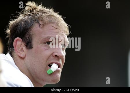Julian Salvi von Leicester Tigers während des Vorsaison-Freundschaftsspiel zwischen Leicester Tigers und Ulster im Welford Road Stadium in Leicester am 31. August 2013. Stockfoto