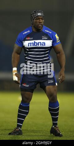 Bild #: 39900424 2. Oktober 2015 - Salford, Vereinigtes Königreich - Brian Mujati of Sale Sharks - Kings of the North Pre Season Tournament - Gruppe B - Sale Sharks vs Newcastle Falcons - AJ Bell Stadium - Salford - England - 2. Oktober 2015 Stockfoto