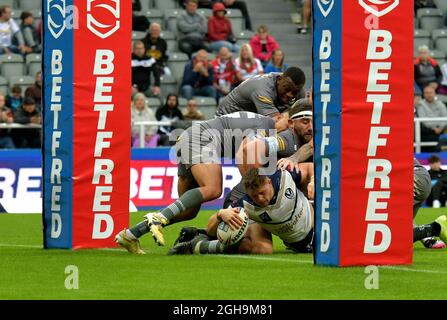 Dacia Magic Weekend September 2021, Super League Rugby, St Helens Try Again Catalans Dragons, St James Park Stadium, Newcastle. VEREINIGTES KÖNIGREICH Stockfoto