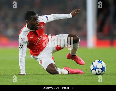 Bild #: 41143045. Nov. 2015, 24 - London, Vereinigtes Königreich - Arsenals Joel Campbell in Aktion..UEFA Champions League- Arsenal gegen Dinamo Zagreb - Emirates Stadium - England - 24. November 2015 - Bild David Klein Stockfoto