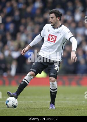 George Thorne von Derby während des Skybet Championship-Spiels im iPro Stadium. Bildnachweis sollte lauten: Philip Oldham/Sportimage via PA Images Stockfoto