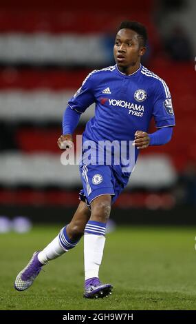 Joismar Quintero aus Chelsea beim Spiel der Barclays U21 Premier League im Old Trafford Stadium. Bildnachweis sollte lauten: Simon Bellis/Sportimage via PA Images Stockfoto