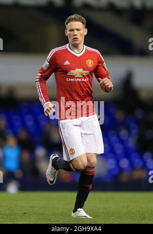 Scott McTominay von Manchester United in Aktion während des Spiels der U21 Premier League im White Hart Lane Stadium. Bildnachweis sollte lauten: David Klein/Sportimage via PA Images Stockfoto