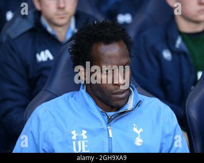 Tottenhams Ugo Ehiogu schaut während des U21 Premier League-Spiels im White Hart Lane Stadium auf. Bildnachweis sollte lauten: David Klein/Sportimage via PA Images Stockfoto