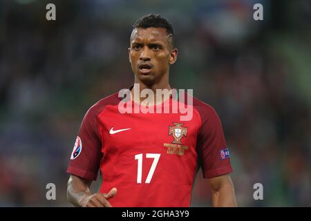 Nani von Portugal während des Spiels der UEFA-Europameisterschaft 2016 im Stade Geoffroy-Guichard, St Etienne. Bilddatum 14. Juni 2016 Pic Phil Oldham/Sportimage via PA Images Stockfoto