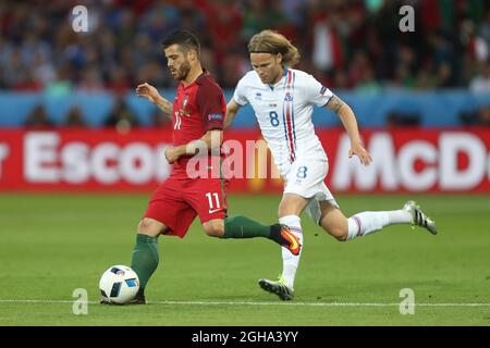 Vieirinha von Portugal während des Spiels der UEFA-Europameisterschaft 2016 im Stade Geoffroy-Guichard, St Etienne. Bilddatum 14. Juni 2016 Pic Phil Oldham/Sportimage via PA Images Stockfoto