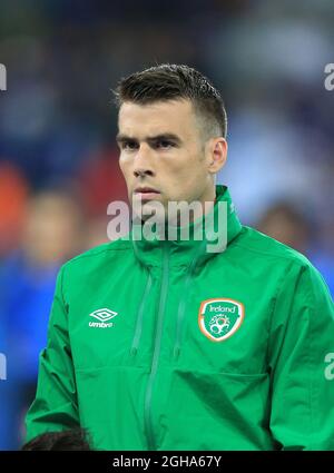 Seamus Coleman der Republik Irland in Aktion während des Spiels der UEFA-Europameisterschaft 2016 im Stade Pierre-Mauroy, Lille. Bilddatum 22. Juni 2016 Pic David Klein/Sportimage via PA Images Stockfoto